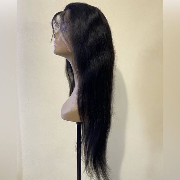 30 Inch 13x6 HD Lace Front Wig Human Hair Straight Glue-less  Pre-Plucked Black - Picture 10 of 15